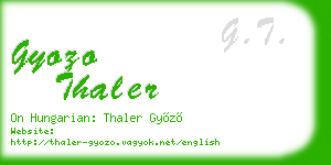 gyozo thaler business card
